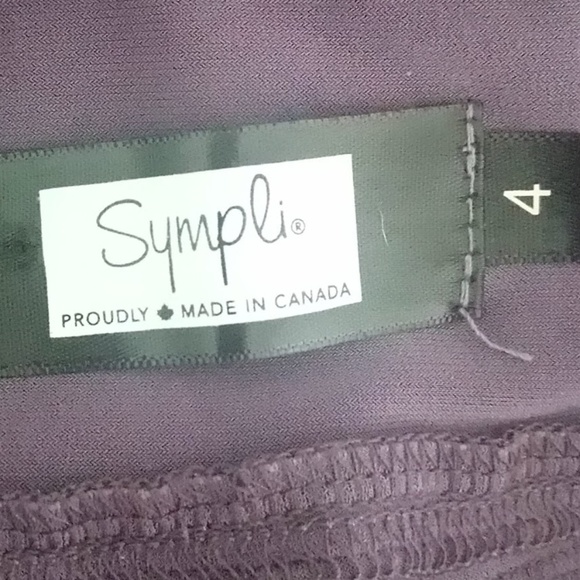 SOLD Sympli Drop Ankle Pants Purple Women's 4 - Picture 6 of 8